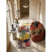 KADIMA DESIGN Läufer abstrakt Bunt 60 x 230 cm - AIRE