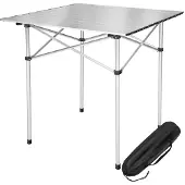 TecTake - Campingtisch - Klappbar - Inkl. Tragetasche - 70 x 70 cm - Grau