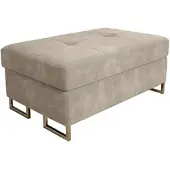 Masseno POLSTERHOCKER BARLET Creme 100x60 cm