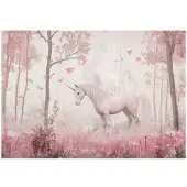 WALLARENA Fototapete Mädchen in Rosa | Gr.: 250 x 175 cm