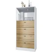 Vladon KOMMODE Pino Fronten in Eiche Natur