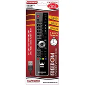 Superior FREEDOM 2v1, DTT, DVD/Blu-ray, Medienzentrum, Media player, SAT, TV, VCR, RF Wireless, Drucktasten, Schwarz