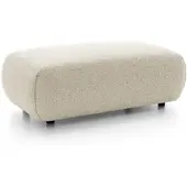 Masseno Sitzhocker ZEST, Modern Polsterhocker, Fußhocker Creme