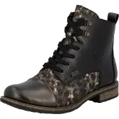 Rieker Schnürstiefel Schwarz in Gr. 40