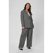 KAFFE CURVE Blazer KCeliana Blazer Loose fit grey white