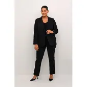 KAFFE CURVE Blazer In Form geschnitten Schwarz Tief black