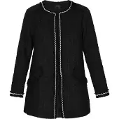 Dreimaster Mantel Mantel Damen Schwarz