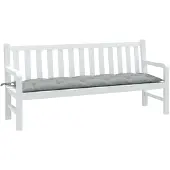 vidaXL Gartenbank-Auflage Melange Hellgrau 180x50x7 cm Stoff