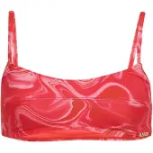 Superdry für Damen. W3010392A Rosa bedrucktes Bralette-Bikinioberteil (XS), Strandbekleidung, Recyceltes Polyester, Nachhaltig