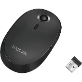 Logilink ID0204, Beidhändig, RF Wireless + Bluetooth, 1600 DPI, Schwarz