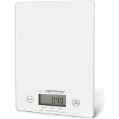 Esperanza EKS002W, Elektronische Küchenwaage, 5 kg, 1 g, Weiß, Arbeitsplatte, Rechteck