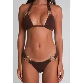 Moda Minx Bikini-Hose "SCRUNCH" Panty, 1 Stk. mit tollen Schmuckelementen