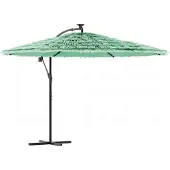 vidaXL Sonnenschirm mit Stahlmast Grün 269x269x235 cm