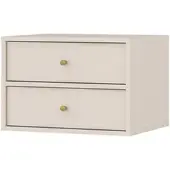 Masseno NACHTTISCH TORINO 51,8/35/40,8 cm Beige