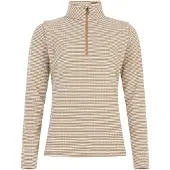 Protest Skipullover Ivory 1/4 Zip Active Top Damen Teddy Brown-M
