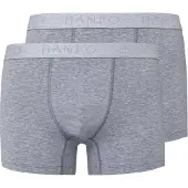 Hanro Cotton Essentials Boxershorts in Uni im 2er-Pack