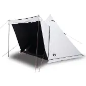 vidaXL Tipi-Familienzelt 6 Personen Weiß Verdunkelt Wasserdicht