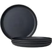 Mepal campinggeschirr - Set Frühstücksteller Silueta 230 mm 4 Stück - Nordic black - Campingteller set