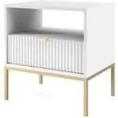 Masseno NACHTTISCH STELLARE 54/56/39 cm Weiß