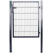 GreenYard Doppelstabmatten Gartentor ca. 100 x 140 cm - Anthrazit