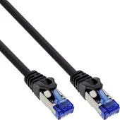 InLine Patchkabel armiert, U/FTP, Cat.6A, schwarz, 15m, 15 m, Cat6a, S/UTP (STP), RJ-45, RJ-45, Schwarz