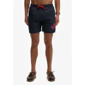 Superdry Badeshorts "PRINTED LOGO 16 SWIM SHORT" modische Passform, unifarbenes Design, aus Polyester, pflegeleicht