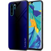 Cadorabo TPU Gestreiftes Glas Cover