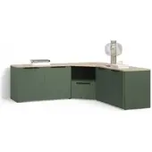 Livinity Wohnwand Piave Grün 3 Teile, Model 58856