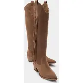 Forever & Always Rios Leder Fransen Kniehoher Stiefel