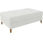 S-Style Möbel HOCKER Henrik Weiß Boucle