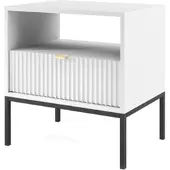 Masseno NACHTTISCH STELLARE 54/56/39 cm Weiß