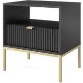 Masseno NACHTTISCH STELLARE 54/56/39 cm Schwarz