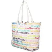 Gian Marco Venturi Elegante, veganes Einkaufstaschenmodell von Gianmarco Venturi, vielseitige Handtasche für Damen