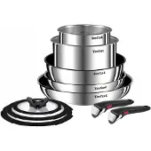 Tefal Emotion L897AS74, Rund, Allzweckpfanne, Edelstahl, Edelstahl, Thermo-Punkt, 10 Stück(e)