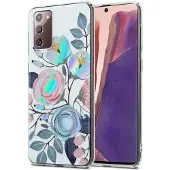 Cadorabo IMD TPU Bunte Blumen & Blätter Cover