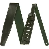 Fender Eingebrochener Lederriemen grün 25"