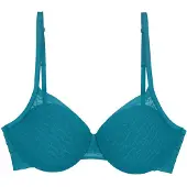 Triumph Signature Sheer, Weicher Becher, Blau, Bügel, Muster, Arizona Blue, Weiblich