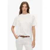 Superdry T-Shirt "STUDIOS CREW TEE" mit Markenlabel, aus Baumwollmischung, Relaxed Fit, Kurzarm