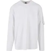 Urban Classics Sleeve Pocket Longsleeve White Größe: M | Longsleeves Outlet | Herren | Weiß