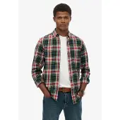Superdry Langarmhemd "VINTAGE CHECK SHIRT" kariertes Design, mit Markenlabel, Regular Fit
