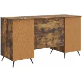 vidaXL Schreibtisch Räuchereiche 142,5 x 50 x 75 cm Holzwerkstoff