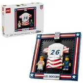 Editions Trikot der US-Fußballnationalmannschaft 2026 Spielzeug - 3D Modellbau mit Minifigur zum Sammeln - Deko für Kinder - Geschenk für Jungen, Mädchen ab 10 Jahren & erwachsene Fans - 43011
