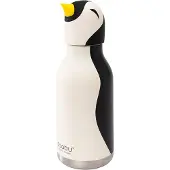 Asobu Kindertrinkflasche BESTIE mit Strohhalm 460ml - PINGUIN