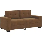 vidaXL Zweisitzer-Sofa Braun 140 cm Kunstleder