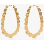 Sissy-Boy Ovale Gold-plated Ohrringe