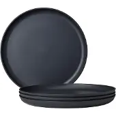 Mepal campinggeschirr - Set Essteller Silueta 260 mm 4 Stück - Nordic black - Campingteller set