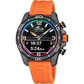 Lotus Herren Uhr Multifunktion Fashion Sport Kunststoff Armbanduhr orange UL20000/7