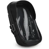 Cadorabo 6.0 Zoll Handy Fahrradtasche in Schwarz Rahmentasche mit Handyhalter für Smartphones bis 6 Zoll