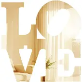 Wallxpert Ozgi Love Decorative Mirror