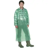 Generique Einwegjacken Grün 135cm – Packung mit 20 Stück